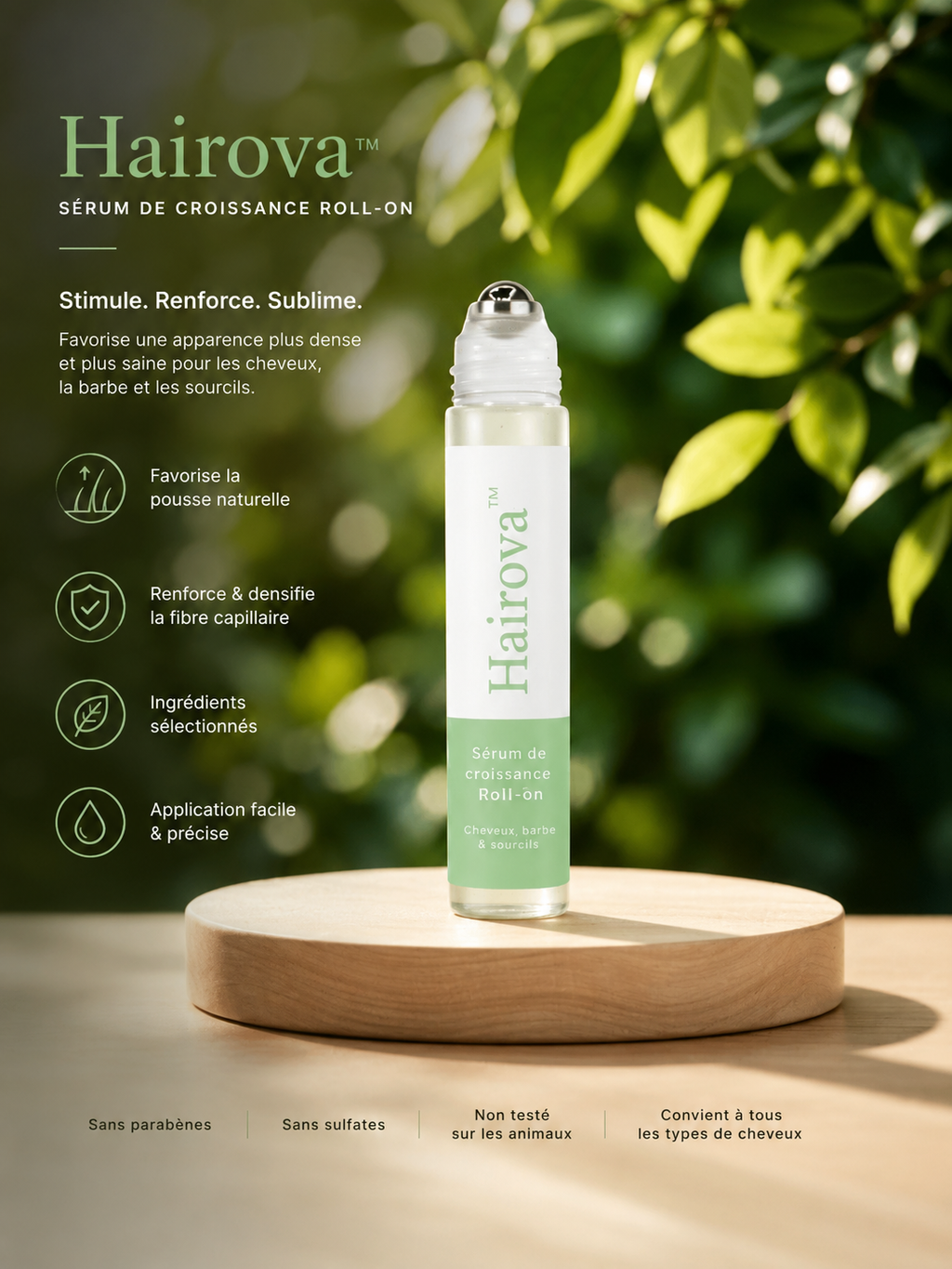 Hairova: Sérum Croissance Roll-On