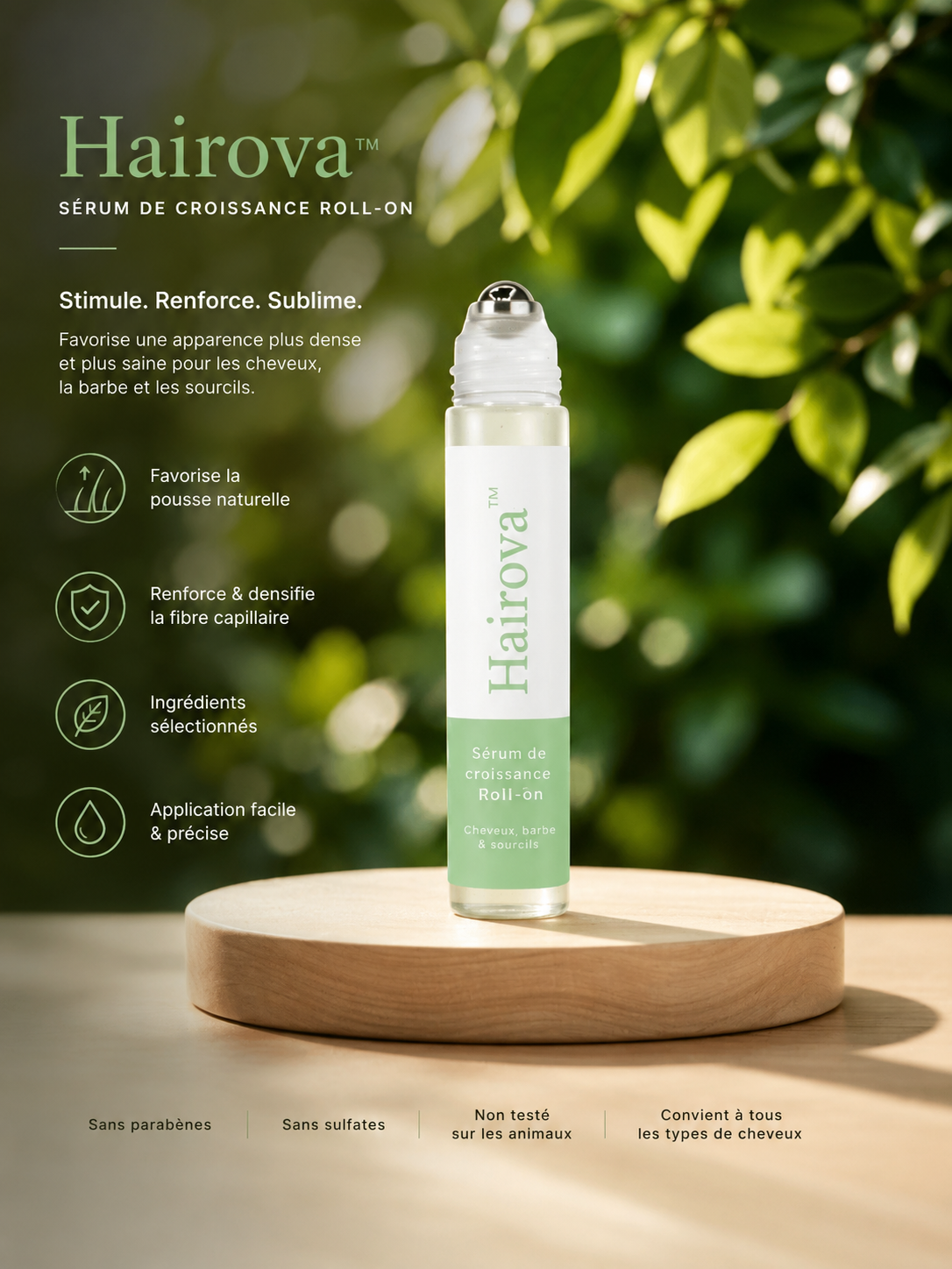 Hairova: Sérum Croissance Roll-On